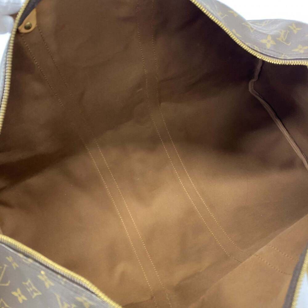 LOUIS VUITTON Authentic Brown Monogram Keepall 55 Boston Bag - Picture 4 of 10